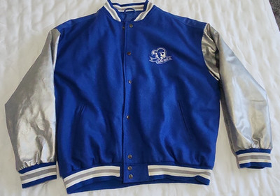 Vintage Y2K Seton Hall Pirates Leather Varsity Jacket Steve & Barry's Men's XL