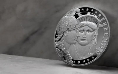 NGC ブリリアント UNC 2026 GB トレジャーハント 5PD ペニー ドロップ ファーストリリース 2026 Gibraltar £5 1-oz Silver Liberty & Britannia Proof NGC PF70 w