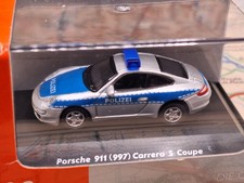 Schuco Model Car 1:87 H0 Porsche 911 (997) Carrera S Coupe Police