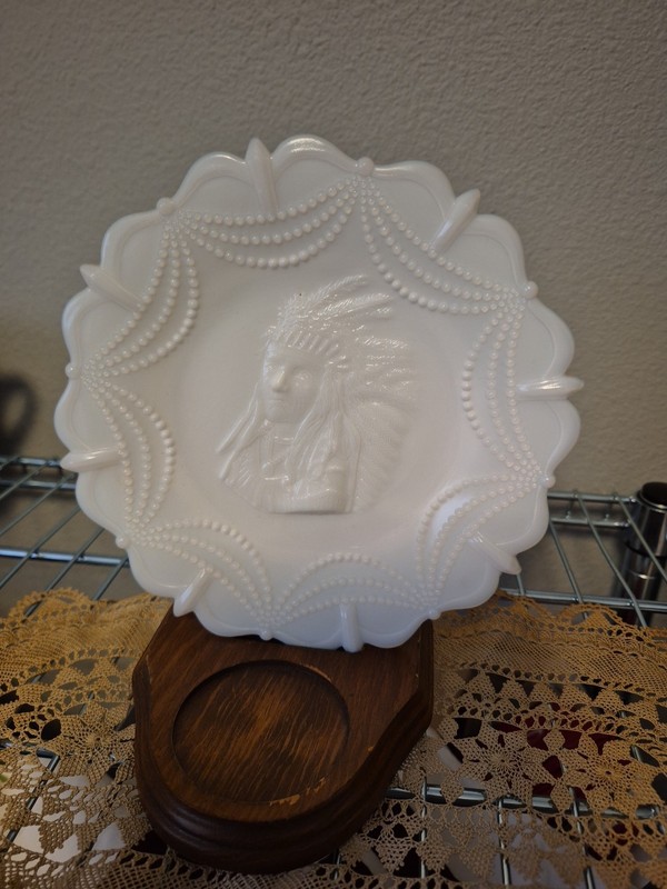 Westmoreland Indian Cheif Plate