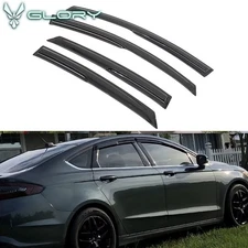 Fits 2013-2018 Ford Fusion Mugen Style Window Visors Rain Guards Deflector 4Pc