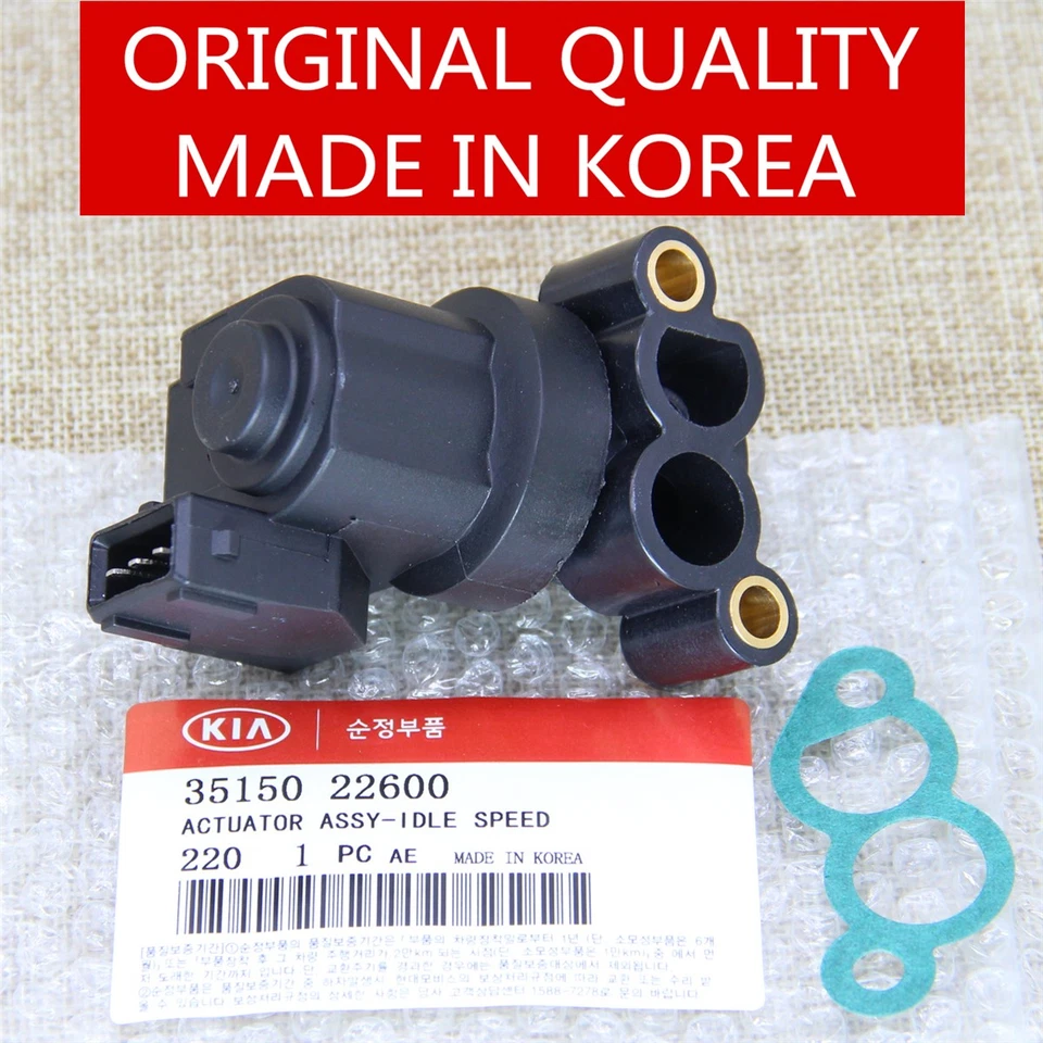 Válvula de control de aire de ralentí IAC apta para Hyundai Accent Elantra Tiburon Kia 3515022600 Foto 3 de 4