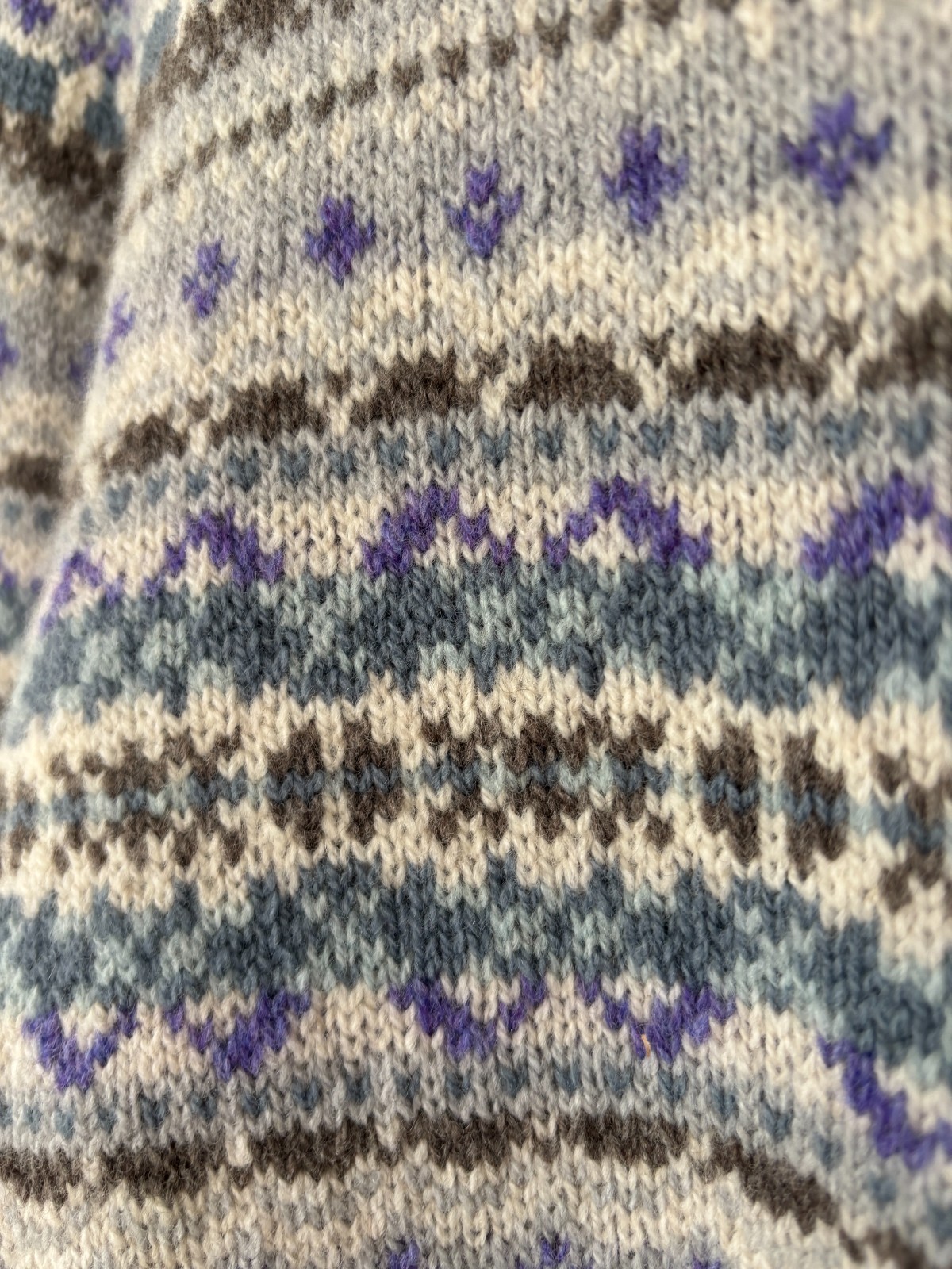 Eribe Cardigan L Fair Isle Wool Knit Scotland Button Nordic Pattern NWT image 9
