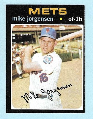 1971 Topps #596 Mike Jorgensen New York Mets Poor COMPLETE SETBREAK-1