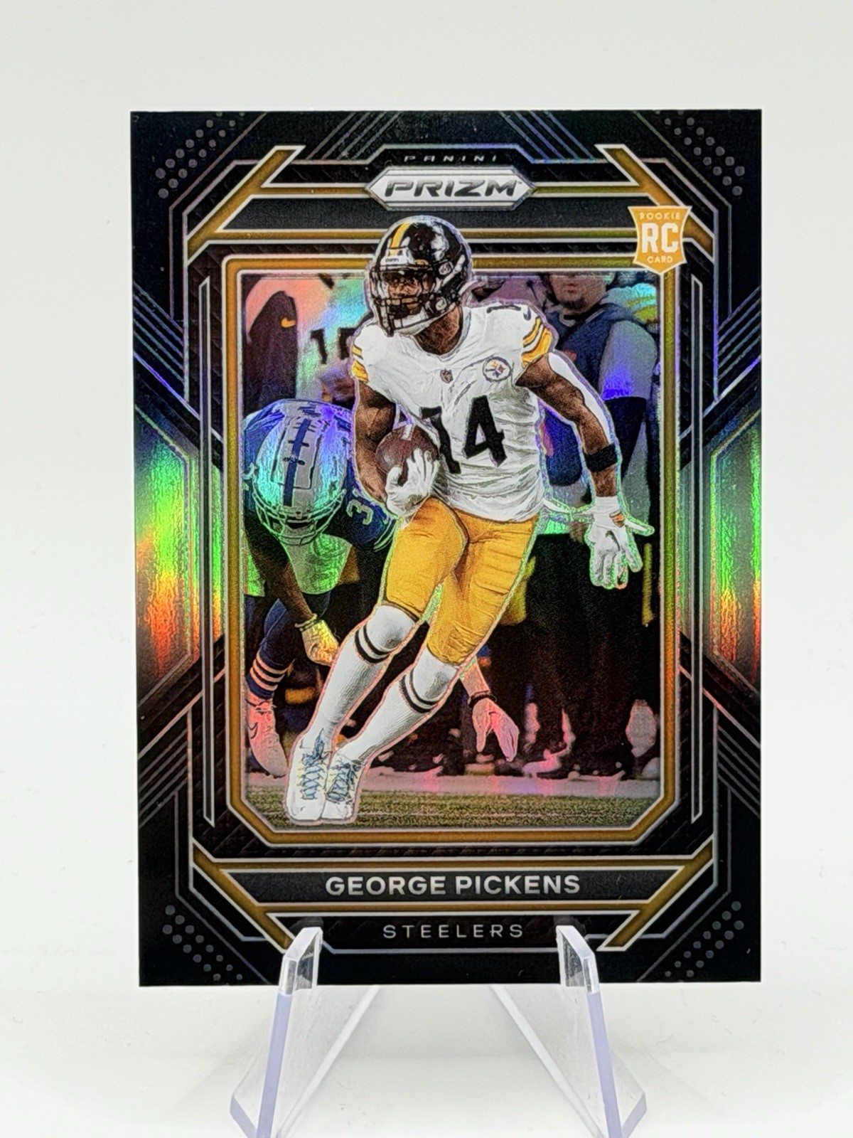 2022 Panini Chronicles - Prizm Black George Pickens #PB-20 Silver (RC)