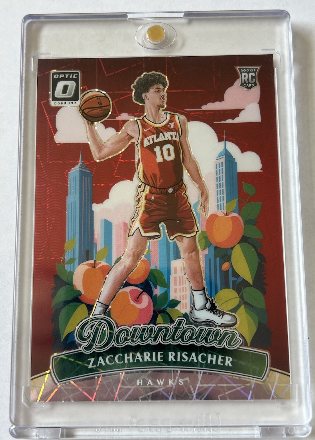 Panini 2024-25 Donruss Optic Downtown Zaccharie Risacher Hawks #17 Basketball