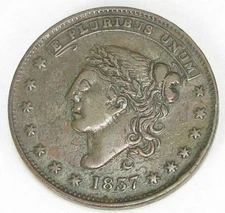 Hard Times Token, Not One Cent, HT 45, Very Fine, #173