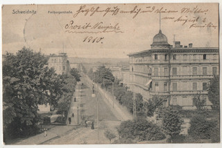 Postcard Schweidnitz (Swidnica) Freiburger Straße (1910)