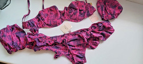 AGENT PROVOCATEUR RARE ARIANNA BIKINI BRA 32A & SMALL BRIEF UK 8 BNWT AMY WINEHO