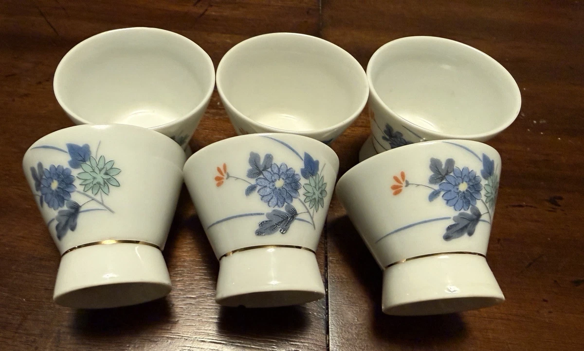 Porcelain & Pottery Blue Vintage Original Japanese Antiques for