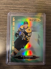 Brad Marchand 2020-21 UD Stature Gravitas Green /149 Boston Bruins