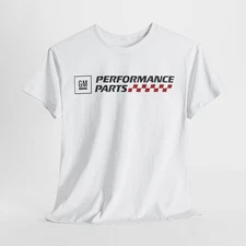 GM Performance Parts Logo T-Shirt Racing Muscle Car Graphic Tee S-5XL