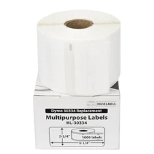 DYMO LW 30334-R : REMOVABLE Multipurpose Labels - (1) Roll of 1000 - FREE SHIP