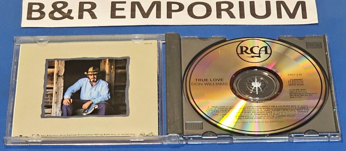 Don Williams 2-CD Lot - True Love (1990) + And So it Goes