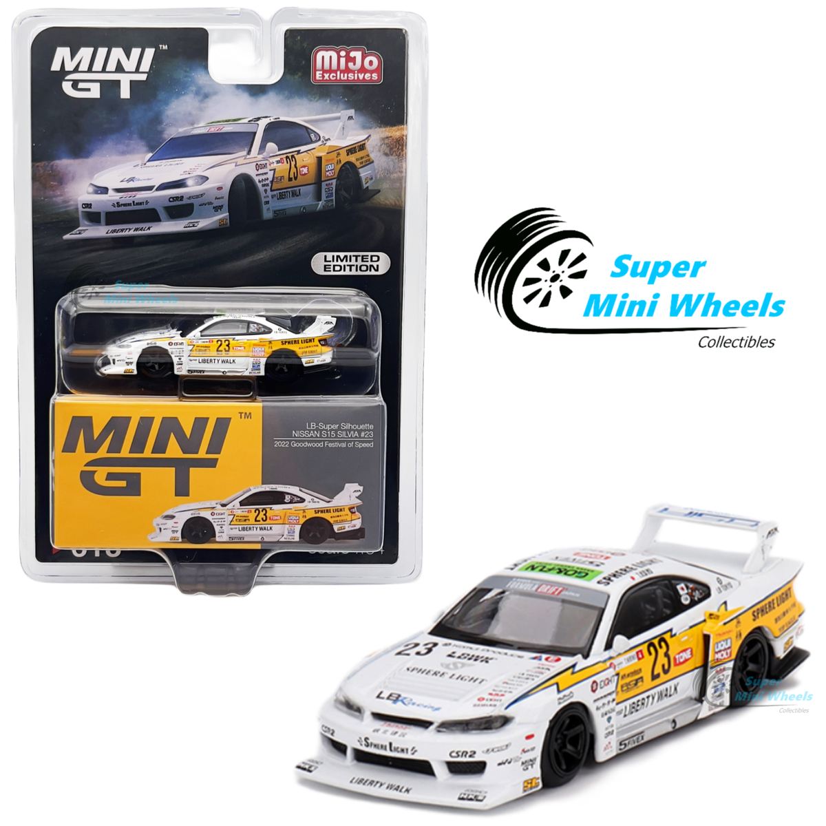Mini GT 1:64 Nissan LB-Super Silhouette S15 SILVIA #23 Mini GT 1:64 Nissan LB-Super Silhouette S15 SILVIA #23