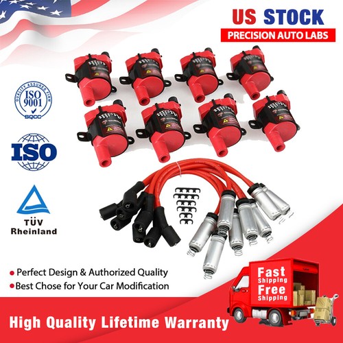 D585 Ignition Coil Spark Plug Wires Set for GMC ENVOY XL XUV 2003 2004