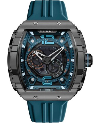 Nubeo NB-6087-07 Herrenuhr Magellan 24h Automatik 49mm 5ATM