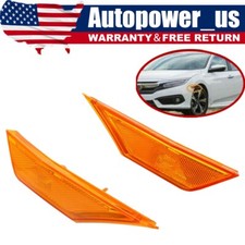 For Honda Civic Pair Driver And Passenger Side Marker Light Reflector 2016-2018