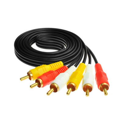 RCA Composite Cable AV Video Audio Wire M/M 6Ft 1.8M