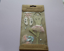 Jolee's Boutique "Glitter Ballerina" Dimensional Stickers Slippers, Tiara