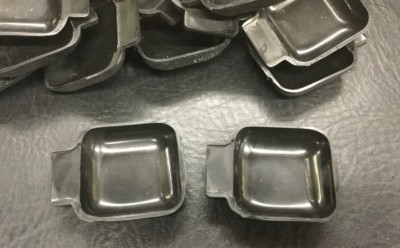 AirCooled Type 1 Interior Door Handle Trim Plates (Black) 68-79  Prt# VRD313
