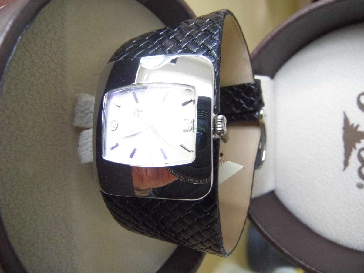 Tommy Bahama TB 2041 Ladies Wide Woven Black Band Watch | eBay display picture 2