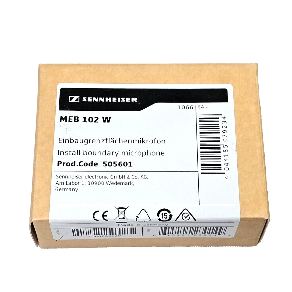 Sennheiser MEB 102 Omnidirectional Boundary Mini Microphone (White) Brand-New - Image 3 of 4