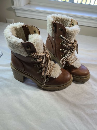 Target Womens Winter Boots Brown Lace 