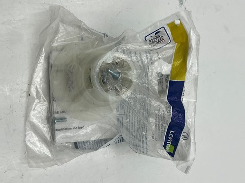Leviton 161-5278-C 2-Pole 3-Wire Grounding Flanged Inlet 15A-125V White - Picture 6 of 7