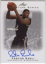 2012 LEAF SIGNATURE SERIES AUTO: FESTUS EZELI - AUTOGRAPH GOLDEN STATE WARRIORS