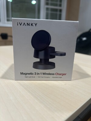 NEW ivanky magnetic 3 in 1 wireless charger - NAVY