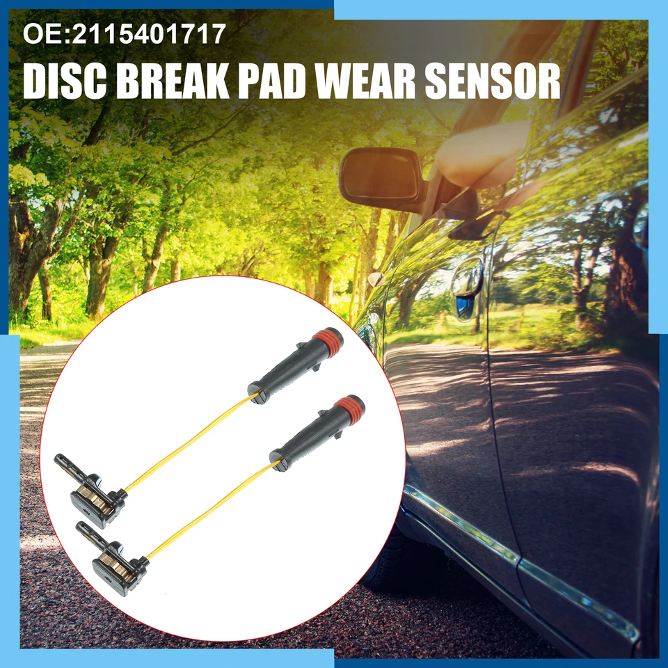 Paquete (4) Sensor de desgaste de almohadilla de freno de disco delantero trasero para Mercedes-Benz CL500 S430 Foto 2 de 4