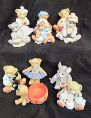 Calico Kittens Cherished Teddies + choice of figurine Priscilla Hillman Enesco