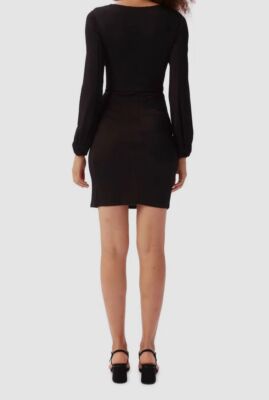 Diane Von Furstenberg Toronto Mini Dress - Black Diane Von Furstenberg Toronto Mini Dress - Black