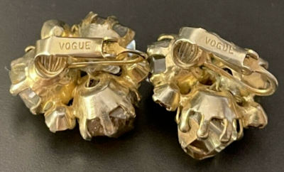 Boucles D'oreilles Clips XXL Vintage Vogue - Bijou Doré Années 90, En Alliage