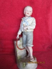 Antike Biskuitporzellan ein Kinderfigur Heubach? um 1910-15 , H 36 cm Thüringen