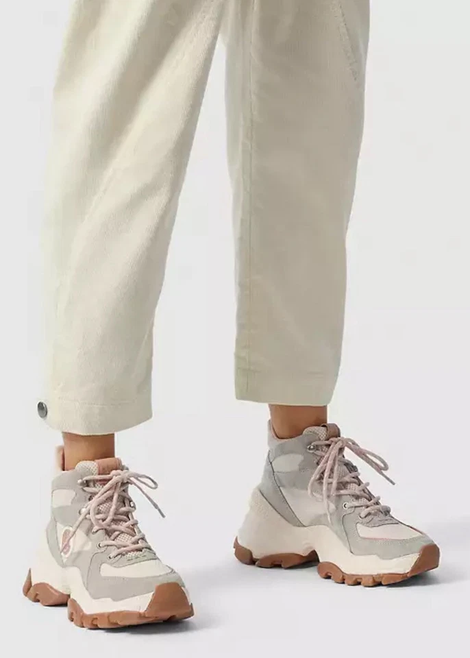 Zapatillas de Senderista Coach C265 Corte Alto Plataforma Talla 9B Gris Claro/Rosa G4317 Foto 3 de 4