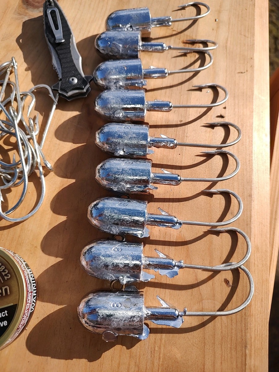 12oz swimbait jig heads Rockfish Lingcod grouper striped bass 8ea