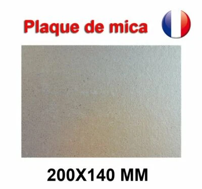 Plaque de Mica à découper Pour Four Micro-Ondes Universelle 200X140 mm France