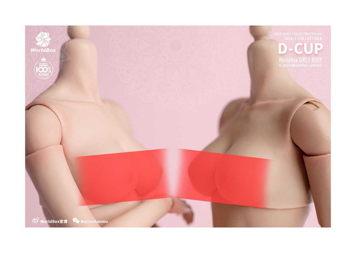 1/6 female E CUP BUST Chest replacement model Worldbox Pale Suntan