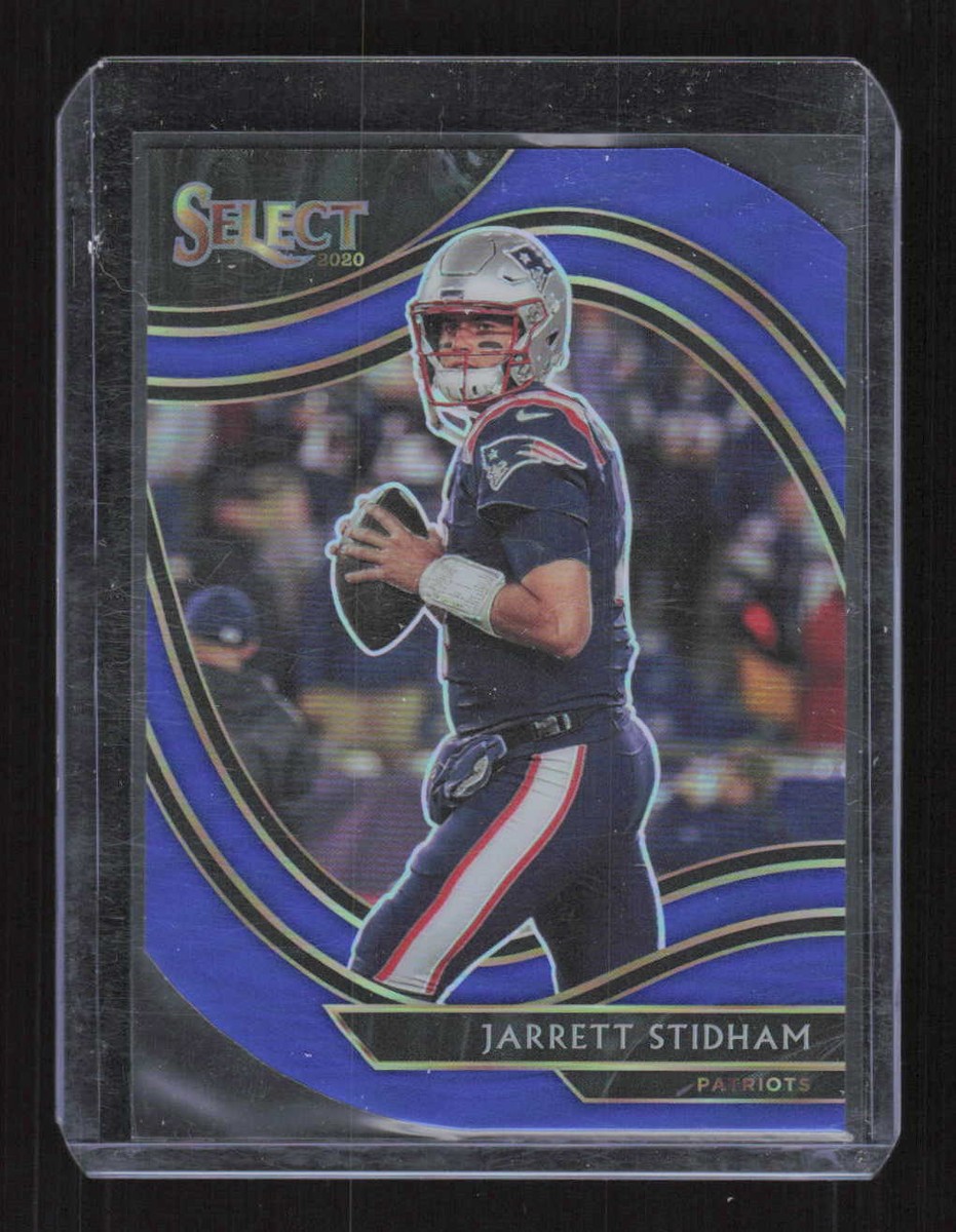 Jarrett Stidham 2020 Panini Select Blue Prizm Die Cut Patriots