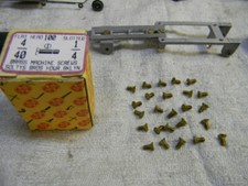  4/40 X 1/4" SLOTTED FLAT HEAD SBH BRASS MACHINE SCREWS-25 COUNT FOR SLOT CARS