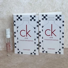 CK ONE COLLECTORS EDITION CALVIN KLEIN SAMPLE .04 Fl OZ 1.2 Ml (2)