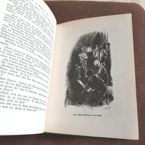1903 Farbtafeln: Cooper, Der Pfadfinder am Binnensee, Stroefer 1253 - Bild 9 von 10