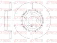 Remsa 2X Bremsscheibe Hinten Ø345 Mm BelüFtet FüR BMW 7Er E65 E66 E67 730 Ld