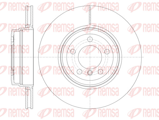Remsa 2X Bremsscheibe Hinten Ø345 Mm BelüFtet FüR BMW 7Er E65 E66 E67 730 Ld-image