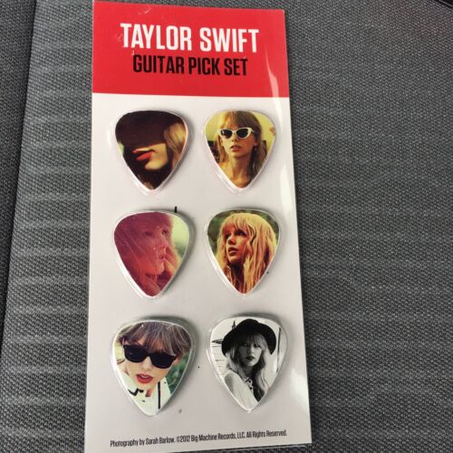 2012 Big Machine Records Sarah Barlow Taylor Swift Red Tour Juego de púas de guitarra - nuevo - Imagen 1 de 2