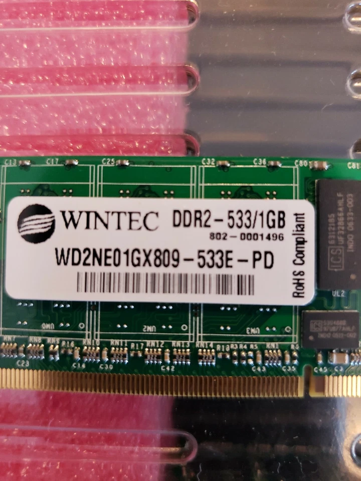 WINTEC WD2NE01GX809-667G-HE 1GB DDR2 667MHz - Image 2 of 3
