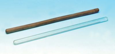 30cm Glass Friction Rod, 13mm Diameter - Eisco Labs