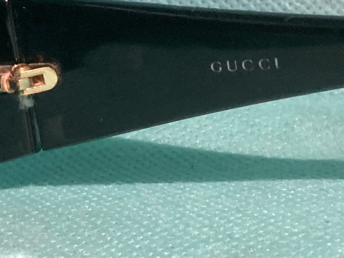 Vintage 90's Gucci GG/ 2526/S Sunglasses With Rhinestones Black